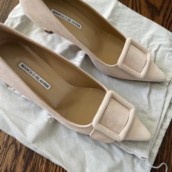 Manolo Blahnik Maysale Pump 50 - BRAND NEW - Size 39.5 EU (9US/8.5US) - Picture 4 of 15